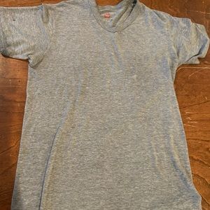 grey t shirt ( small stain on the back)